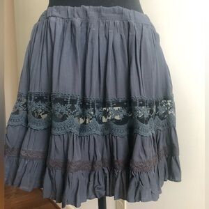 Intimately Free People mini skirt in charcoal, size M.